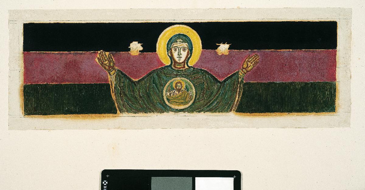 Η Πλατυτέρα, από την εκκλησία της Σχολής Νομικού